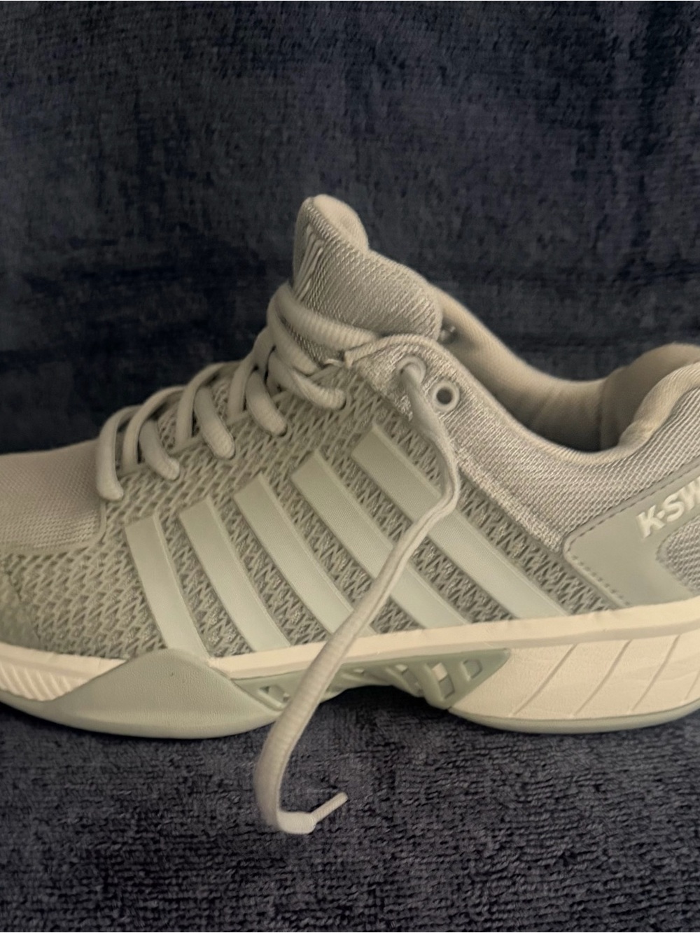 K-Swiss Lace-Up Women's Athletic Sneaker in Light Gray "Pickleball"